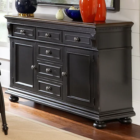 Traditional Two-Tone Sideboard